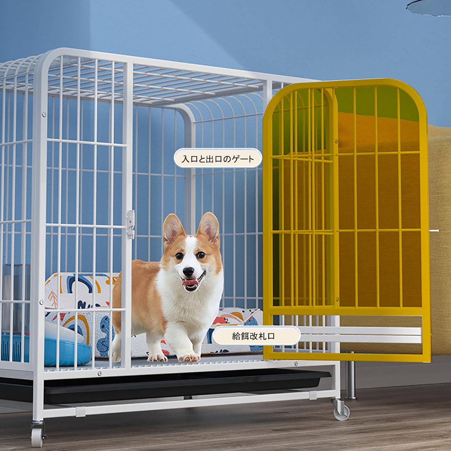 ペットの犬のケージ 犬ケージ外 総亜鉛メッキ角管 大型犬 ゲージ 屋根 ペットの犬のケージ 犬ケージ外 総亜鉛メッキ角管 大型犬 ゲージ 屋根